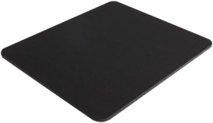 Belkin Large Mouse Pad, 8 Inch by 9 Inch, for Computer or Gaming Mouse Pad, Non-slip Base, Neoprene Backing and Jersey Surface for Smooth Mouse Control and Pinpoint Accuracy (Black)