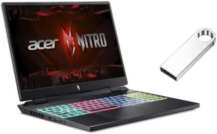 acer Nitro 16” WUXGA 165Hz Gaming Laptop | Intel Core i7-13620H Processor | GeForce RTX 4050 | Backlit Keyboard | 16GB RAM DDR5 | 1024GB SSD | Windows 11 Home | Bundle with 64GB USB Flash Drive