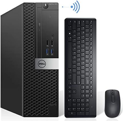 Dell OptiPlex 7040 SFF Desktop Computer PC Intel Quad Core i5-6500 3.20GHz AX200 Built-in WIFI 6 Bluetooth 32GB DDR4 New 1TB NVMe M.2 SSD 2TB HDD HDMI Wireless Keyboard & Mouse Windows10 Pro (Renewed)