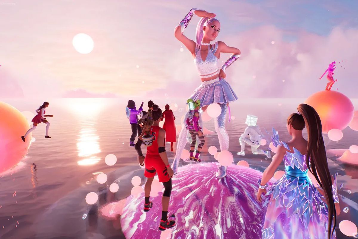 Epic’s ability to pull off massively popular virtual events — like this one featuring Ariana Grande — established Fortnite’s metaverse credentials.