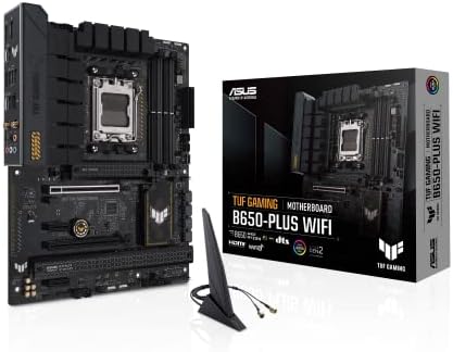 ASUS TUF Gaming B650-PLUS WiFi Socket AM5 (LGA 1718) Ryzen 7000 ATX Gaming Motherboard(14 Power Stages, PCIe® 5.0 M.2 Support, DDR5 Memory, 2.5 Gb Ethernet, WiFi 6, USB4® Support and Aura Sync).