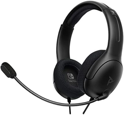 PDP Gaming LVL40 Wired Stereo Gaming Headset with Noise Cancelling Microphone - Black - Nintendo Switch (Renewed)