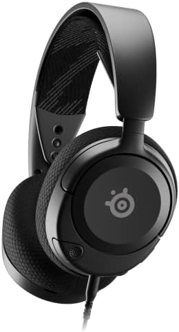 SteelSeries Arctis Nova 1 Multi-System Gaming Headset, Hi-Fi Drivers, Spatial Audio, Comfort Design, Durable, Ultra Lightweight, Noise-Cancelling Mic- Black (Renewed)