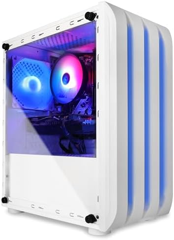 Blackout Computers Gaming Desktop PC Computer, Intel Core i7 3.6 GHz up to 4.0 GHz,AMD Radeon RX 580 8G GDDR5,16GB RAM,1TB NVME SSD, Windows 10 Pro, WiFi, Bluetooth 5.0, VR Ready,RGB Fans x4 (Renewed)
